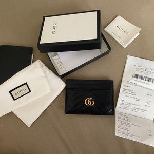 Gucci Card Holder Wallet Black